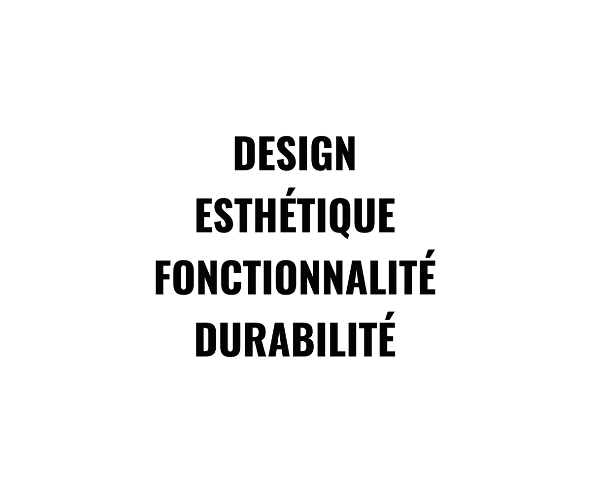 Design, Esthétique, Fonctionnalité, Durabilité